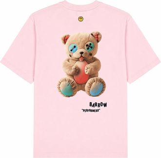 Barrow Printed Relaxed Fit T-Shirt - Pink