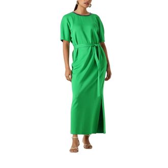 Pom Amsterdam Macy Dress - Dames - Maxi kleedjes - Groen - M - Kleedjes
