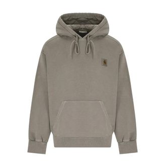 Carhartt Work in Progress Carhartt Wip, Hoodies, male, Gray, Size: XL Hooded Nelson Sweatshirt