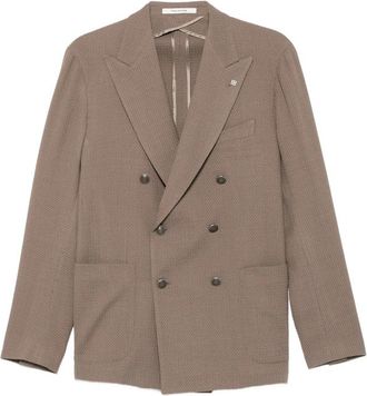 Tagliatore Double-breasted Peak-lapels Blazer