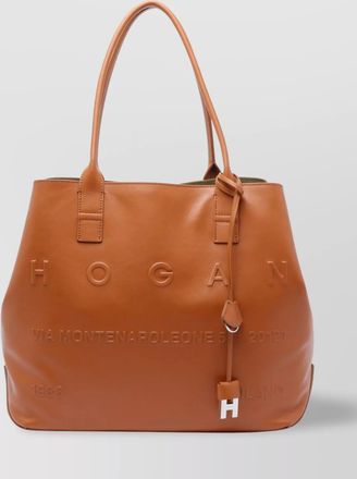 Hogan structured double handle shoulder bag