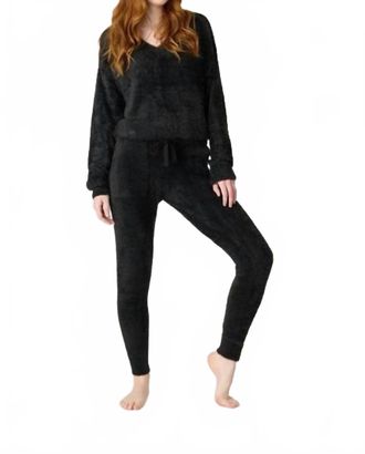 PJ Salvage Cozy And Chic Pajama Set In Black