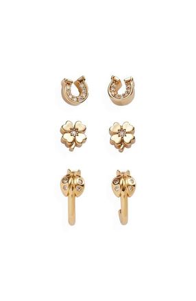 Alex and Ani Love Luck Stud Set in Gold at Nordstrom