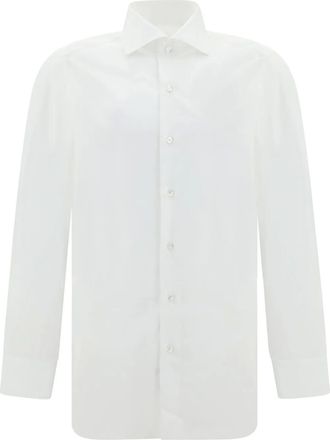 Finamore Camicia con colletto ampio - Bianco