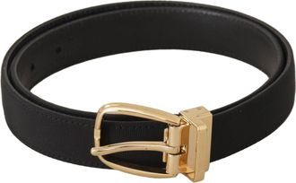 Dolce & Gabbana Mens Grosgrain Beltblack - Black Canvas - Size 80 cm