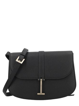 Tom Ford Structured Black Calf Leather Shoulder Bag
