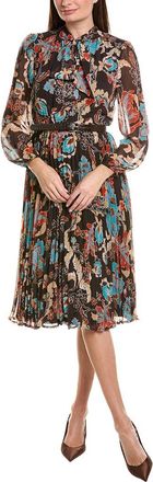 Tahari by ASL Long Sleeve Midi Dress
