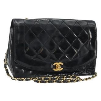 Chanel Borsa a spalla vintage in pelle verniciata Pre-owned - - Pre-owned - Donna - Nero - ONE SIZE