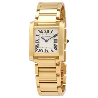 Cartier Pre-owned Cartier Tank Franaise Silver Dial Ladies Watch WGTA0032