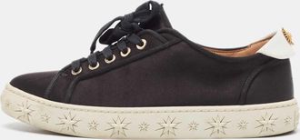 Aquazzura Black Satin L. a Low Top Sneakers