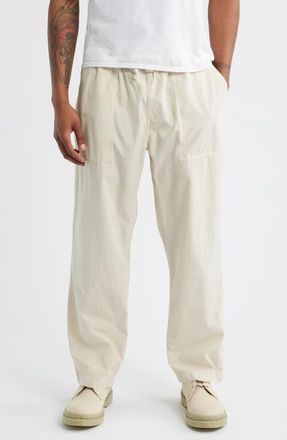 Service Works Organic Cotton Poplin Drawstring Chef Pants in White Oak at Nordstrom, Size Medium