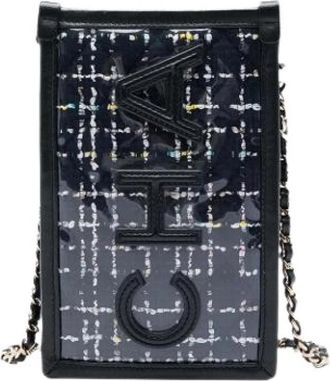 Chanel Pre-owned Vintage Crossbody Bag - Dames - Vintage Schoudertas - Zwart - ONE Size - Leer - Vintage