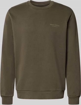 Marc O'Polo Regular Fit Sweatshirt aus reiner Baumwolle in Dunkelbraun, Gr&ouml;&szlig;e XXL