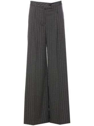 Liu Jo flare striped trousers - Grey