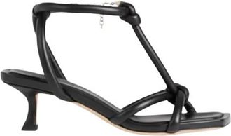 Jimmy Choo London Black Fort 50 Knotted Sandals Size 37.5