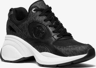 Michael Kors Zuma Signature Logo Trainer