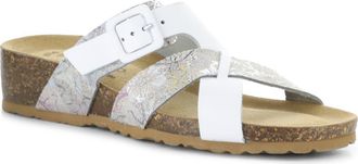 Bos. & Co. Lina Wedge Slide Sandal in White at Nordstrom, Size 10-10.5Us