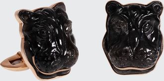 Jorge Adeler Labradorite Hippo 18K Rose Gold Cufflinks