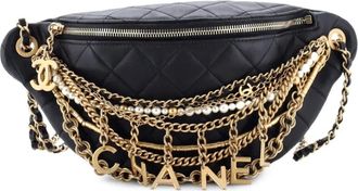 Chanel Marsupio All About in pelle di agnello trapuntata - Nero