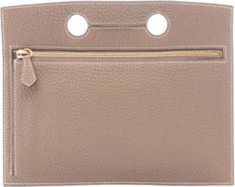Herm&egrave;s Pre-owned Vintage Clutch - - Pre-owned - Donna - Grigio - ONE SIZE