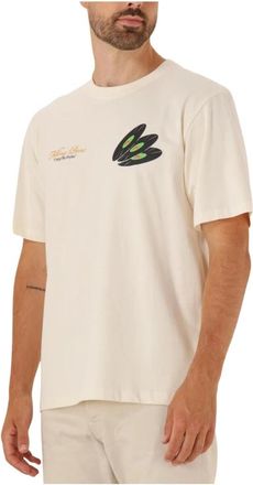 Filling Pieces Tops, Heren, Beige, S, Leurink Exclusives T-shirt Dj