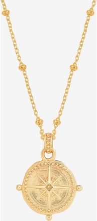 Dower & Hall Small True North Talisman Pendant in Yellow Gold Vermeil at Nordstrom, Size 18