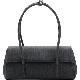 Mango Denim Shoulder Bag in Dark Blue at Nordstrom