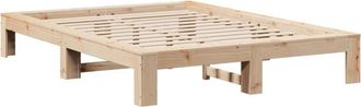 vidaXL Bed Frame without Mattress 140x200 cm Solid Wood Pine Vidaxl