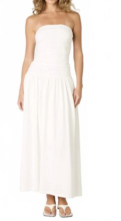 Nia Santal Dress In White