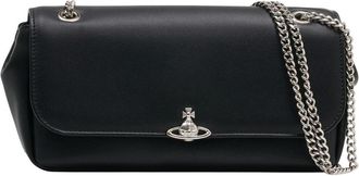 Vivienne Westwood Chain Crossbody Tas - Dames - Schoudertassen - Zwart - ONE Size - Polyester - Tassen