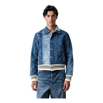 Kenzo Blouson Patchwork in denim giapponese - - Jackets - Uomo - Blu - L