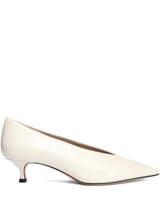 Le Monde Beryl Babouche calf leather pumps - women - Calf Leather/Calf Leather/Calf Leather - 38 - Neutrals