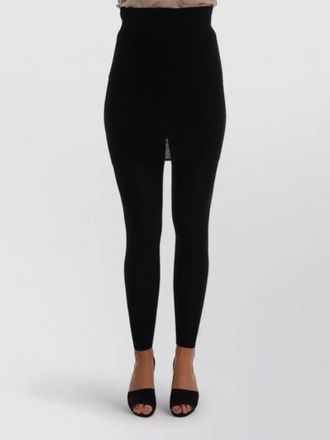 Dolce & Gabbana cashmere silk high-rise leggings