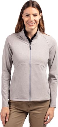Cutter & Buck Adapt Eco Knit Heather Recycled Womens Full Zip