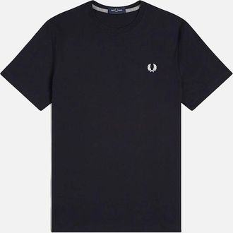 Fred Perry Mens Fred Perry Crew Neck T-Shirt Navy - Black - Size: 46