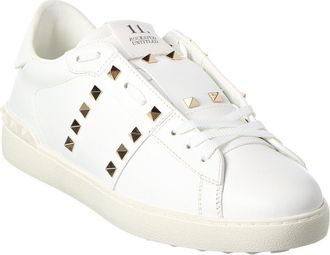 Valentino Rockstud Untitled Leather Sneaker