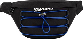 Karl Lagerfeld Utility Drawstring Belt Bag - Heren - Heuptassen - Zwart - ONE Size - Tassen