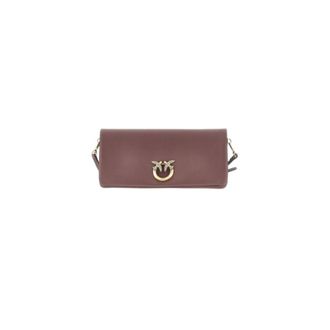 Pinko Love Click Soft Clutch - Dames - Clutches - Bruin - ONE Size - Katoen - Tassen