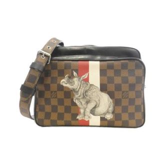 Louis Vuitton Pre-owned Damier Chapman Nile schoudertas - Dames - Pre-owned - Bruin - Maat: ONE Size Taf