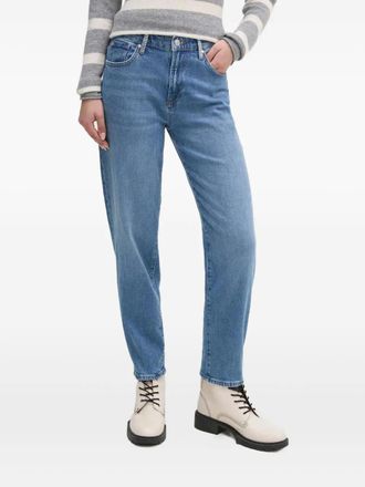 Joop logo-patch five-pocket jeans - women - Elastane/Cotton - 25 - Blue