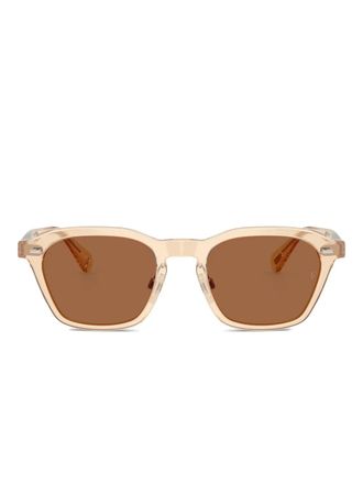 Oliver Peoples Occhiali da sole geometrici - Marrone