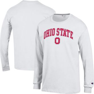 Champion Mens Champion White Ohio State Buckeyes Arch Over Logo Long Sleeve T-Shirt at Nordstrom, Size Xx-Large