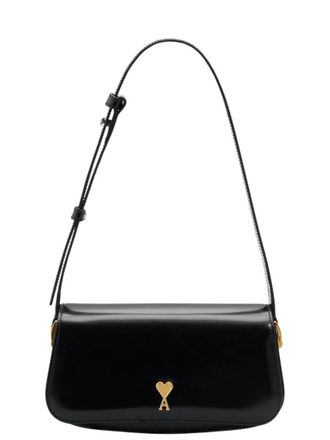 Ami Black Paris Paris Small Shoulder Bag