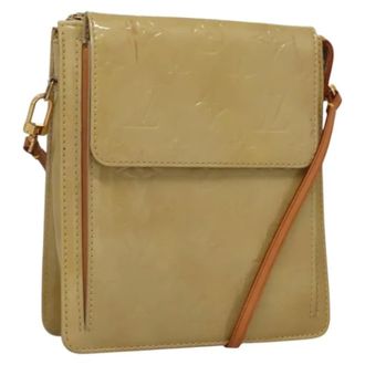 Louis Vuitton Tweedehands leren Louis Vuitton tassen - Dames - Pre-owned - Beige - Maat: ONE Size Leer
