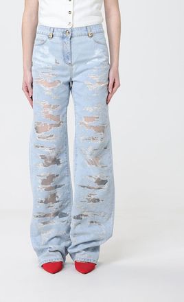 Elisabetta Franchi Jeans straight Elisabetta Franchi in denim distressed