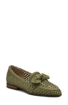 Charles by Charles David Finite Water Resistant Raffia Loafer in Artichoke-Cr at Nordstrom Rack, Size 8.5