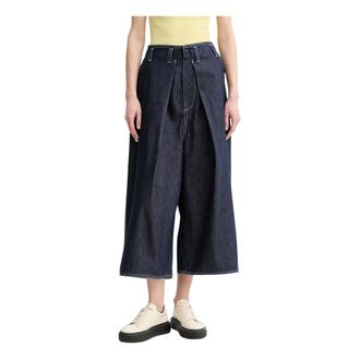 Sunnei Jeans a vita alta cropped - - Jeans - Donna - Blu - S