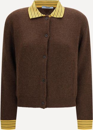 Prada Maglione con colletto classico e chiusura frontale a bottoni Woman 42