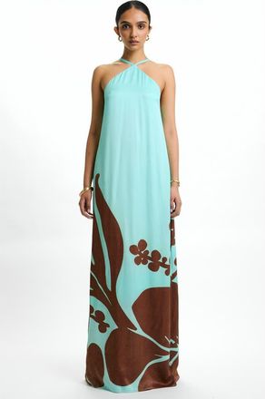 Diarrablu Aria Fsc Viscose Dress Ula in Ula Mint at Nordstrom, Size Xx-Large