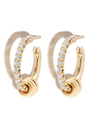 Spinelli Kilcollin 18kt yellow gold diamond hoop earrings - women - Diamond/18kt Yellow Gold - OS